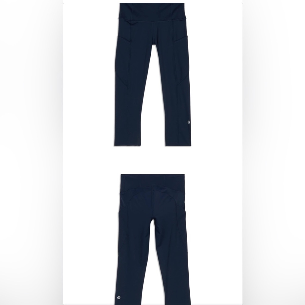 Lululemon fast and free crop, Navy